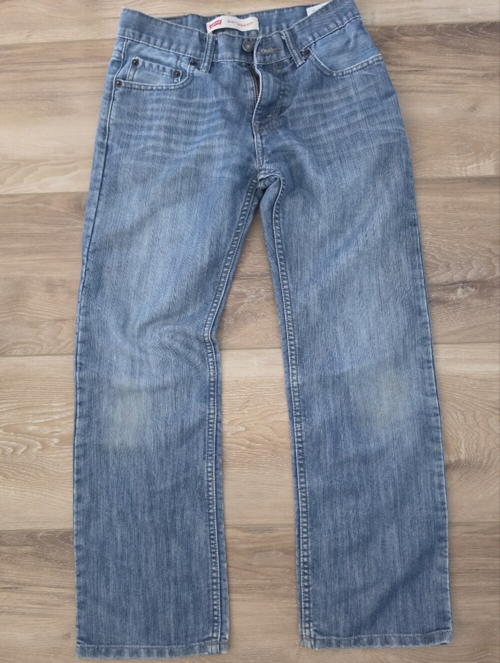 Levi Girls Straight Fit Light Blue Jeans